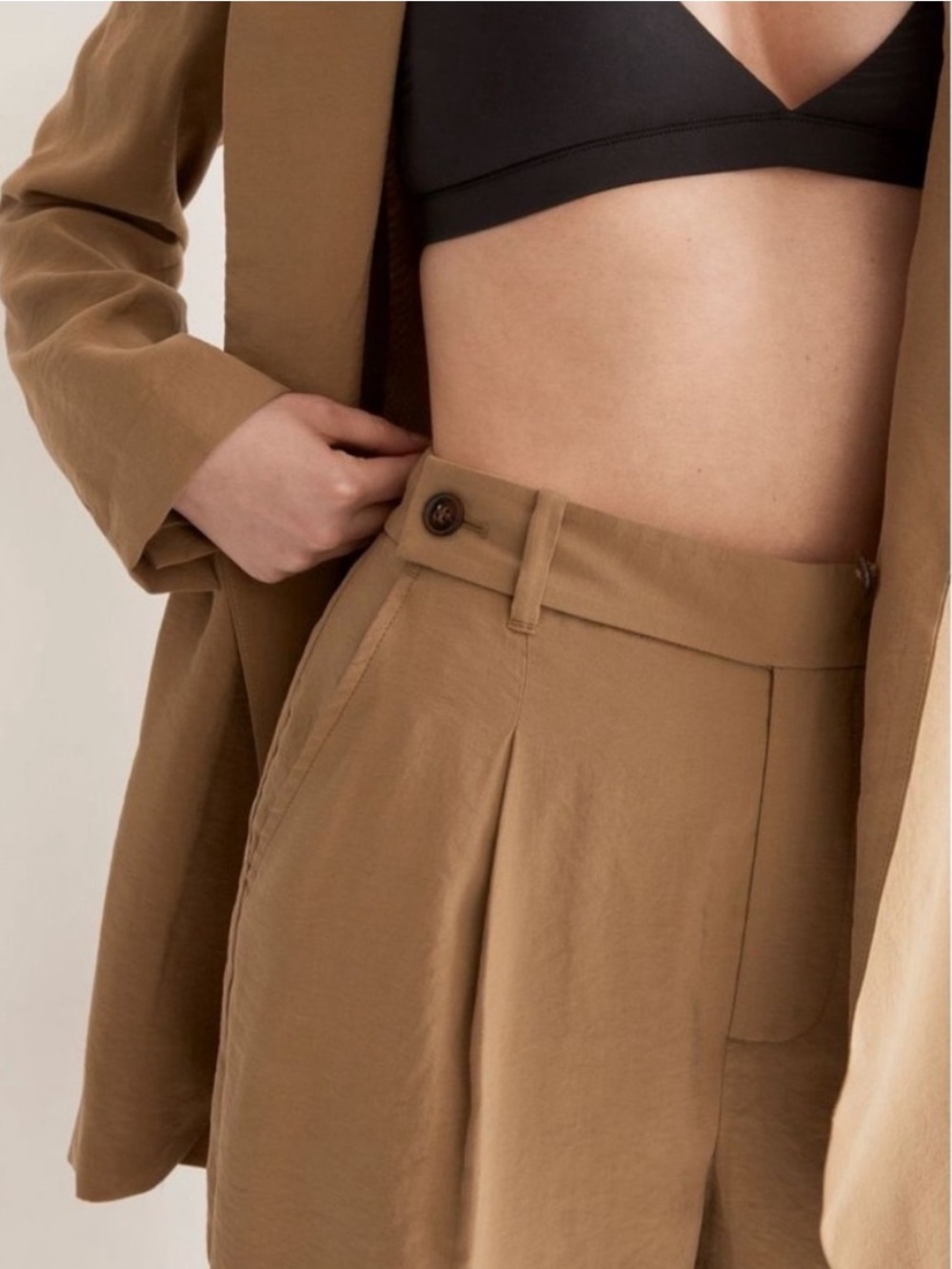**Black Madewell Harlow Wide-Leg Pants